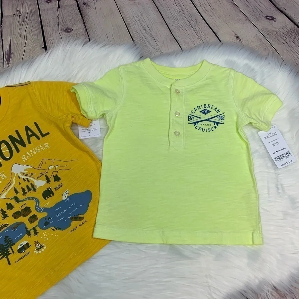 NWT Carter’s Short Sleeve Tee Bundle 12 months